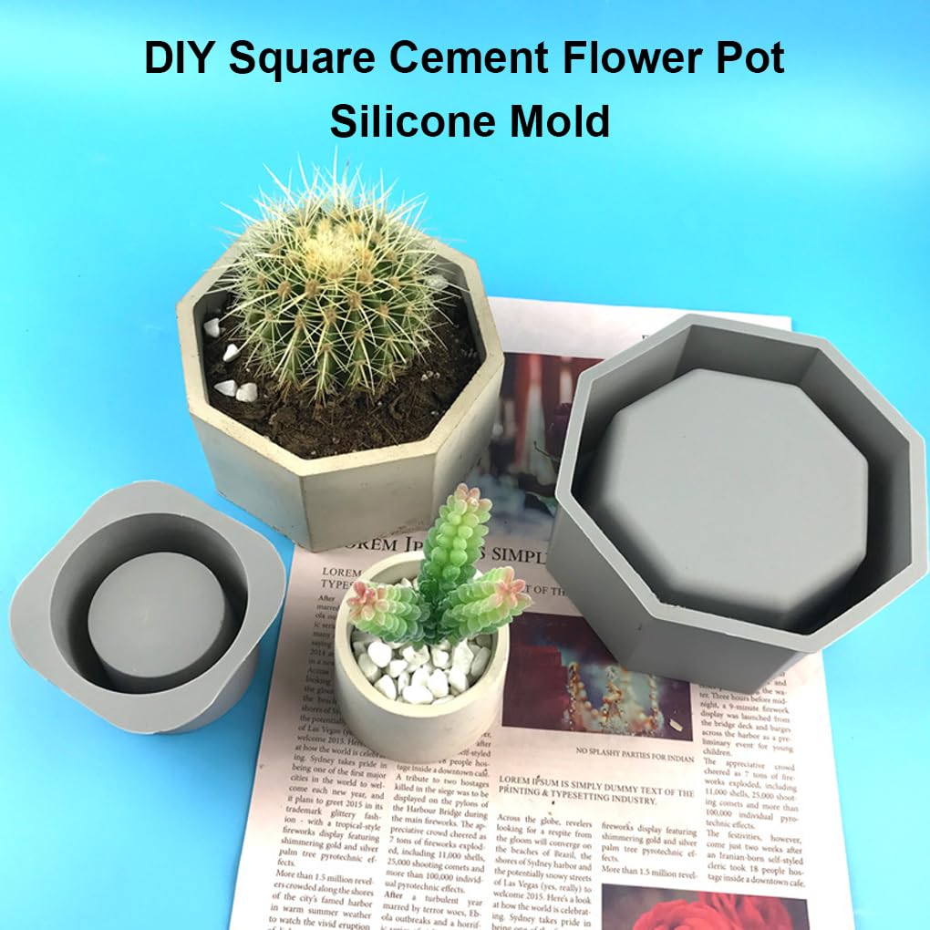 10 zestaw DIY silikonowa doniczka forma podwójna warstwa doniczka forma wazon formy do sadzenia do domu salonu biura styl 3