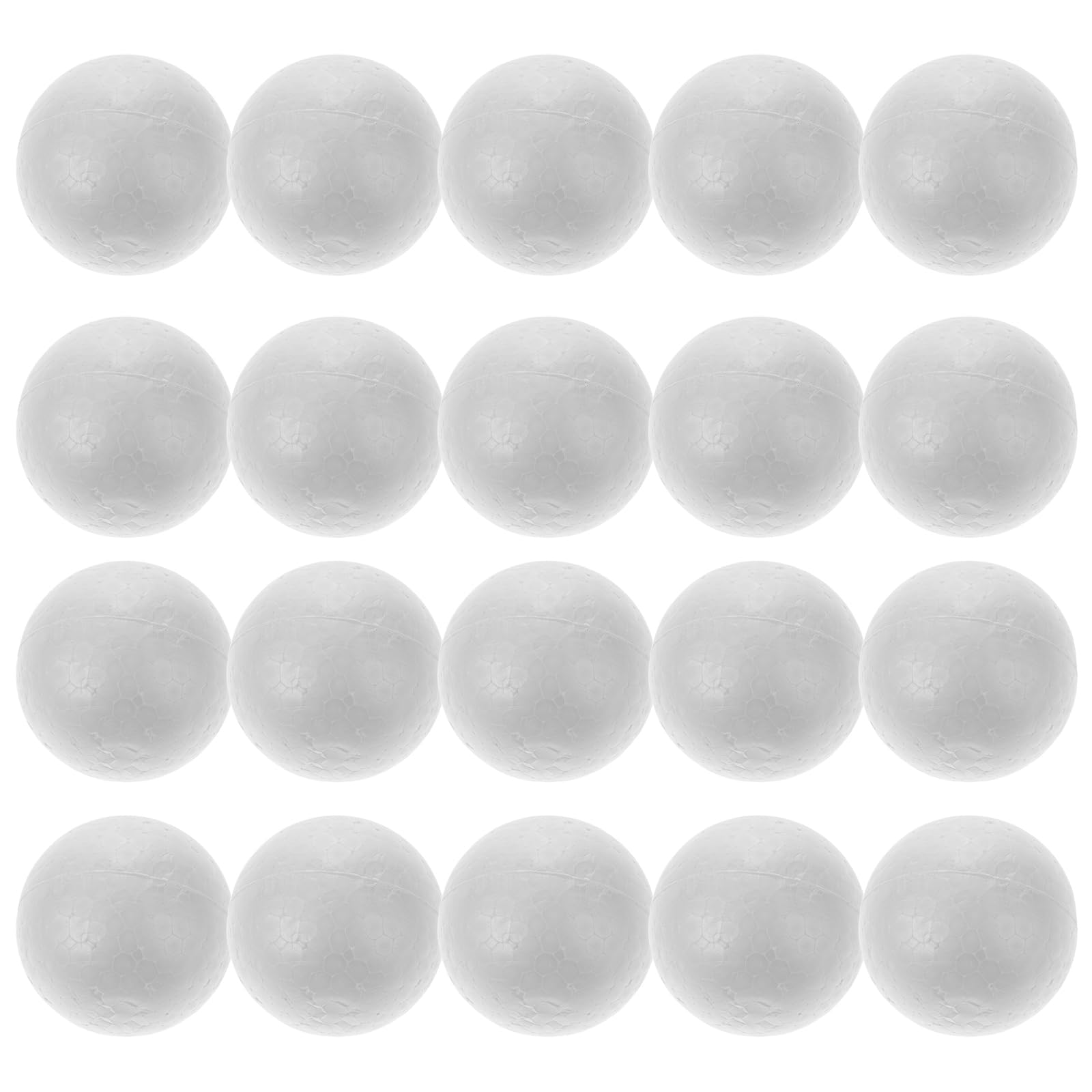 Happyyami 25Pcs Polystyrene Foam Balls White Craft Balls Modeling Round Balls for Wedding Christmas Decoration 7cm