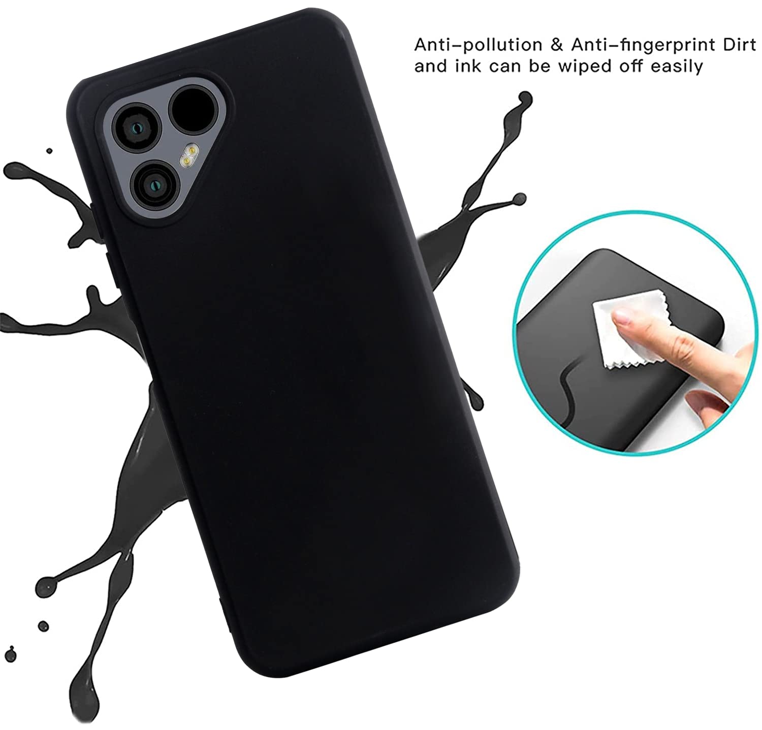 NUCNOK Cover per Fairphone 6 + [2 Pezzi] Pellicola Vetro