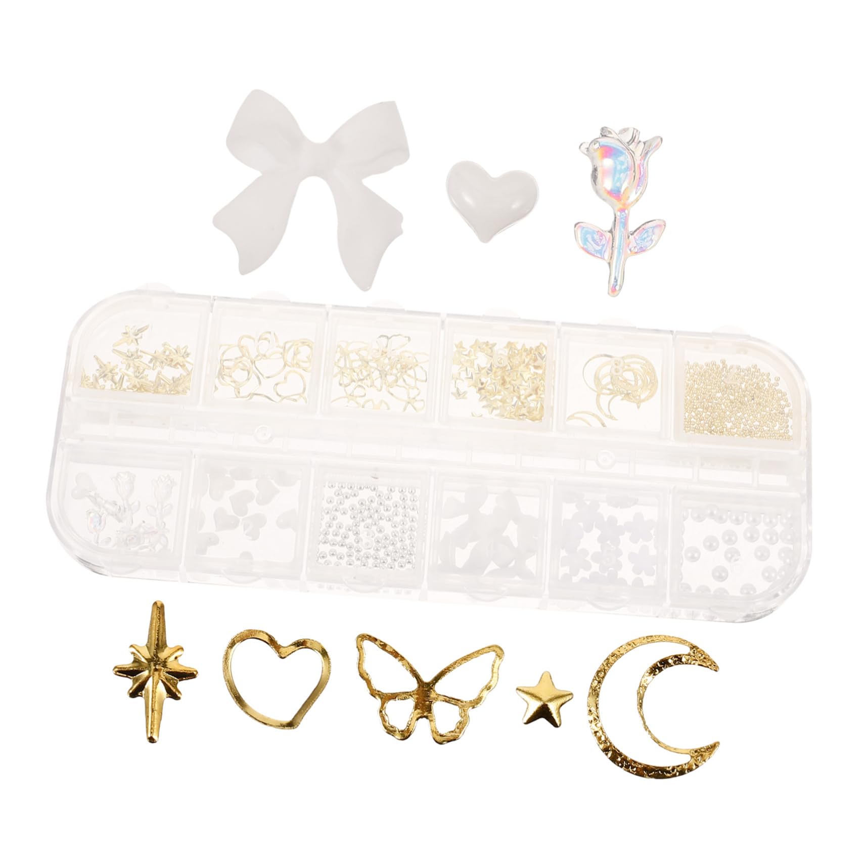 FOMIYES Butterfly Nail Charms Assorted Nail Art Accessories and Cute Designs for Acrylic Gel Nails for Unique Nail Decor and DIY Crafts