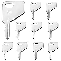 Vista 28 de 10Pcs CAT 5P8500 Ignition Switch Keys Equipment Key Set, Caterpillar Excavator Equipment Keys