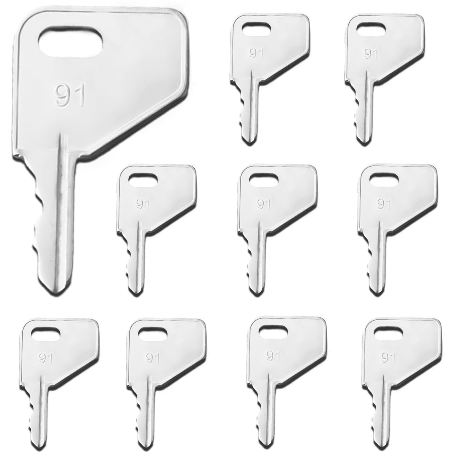 Replacement Ignition Key for Kubota L M Series Tractors, 35260-31852, 10-Pack