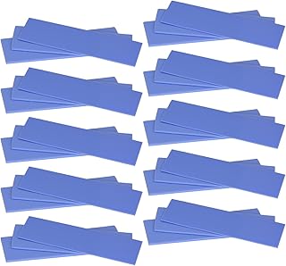 HASAYAKI 30パックサーマルパッド、20×67 mmx5厚さ0.5| 1 | 1.5 mm、熱伝導率2.0 W/m.k、粘着性と柔らかさ、電子機器の修理と冷却に最適