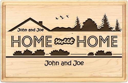 Miniatura 3 de Tabla de cortar personalizada de 17 x 11. Hecha en Estados Unidos. Tabla de cortar. Personaliza tu propia tabla de cortar con envoltura de regalo.