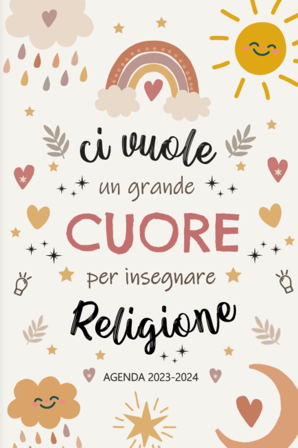 Agenda del Professore Religione 2023/2024 A5: Pianificatore settimanale e mensile | regalo maestra fine anno | una settimana su due pagine | 12 mesi | regali per professore di religione