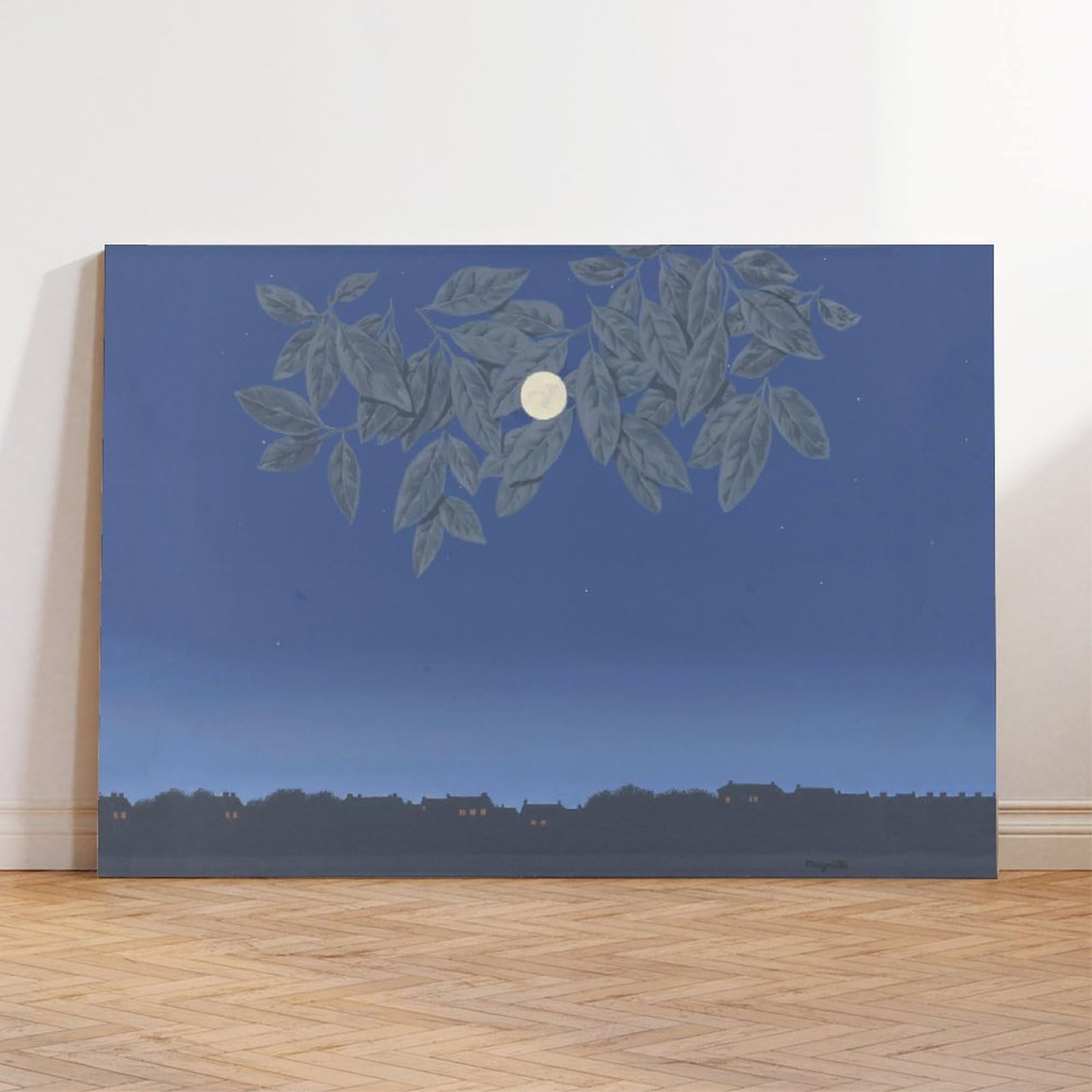 WCYB Het Onbeschreven Blad Nerki Magritte plakat surrealizm wydruki na płótnie Deco obrazy ścienne Unframe 40,6 cm szer. x 61 cm W