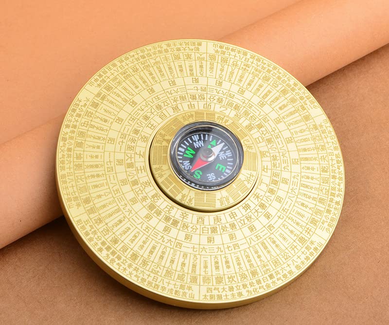 Brújula Feng Shui Multiuso de Aleación de Cobre miniatura 4