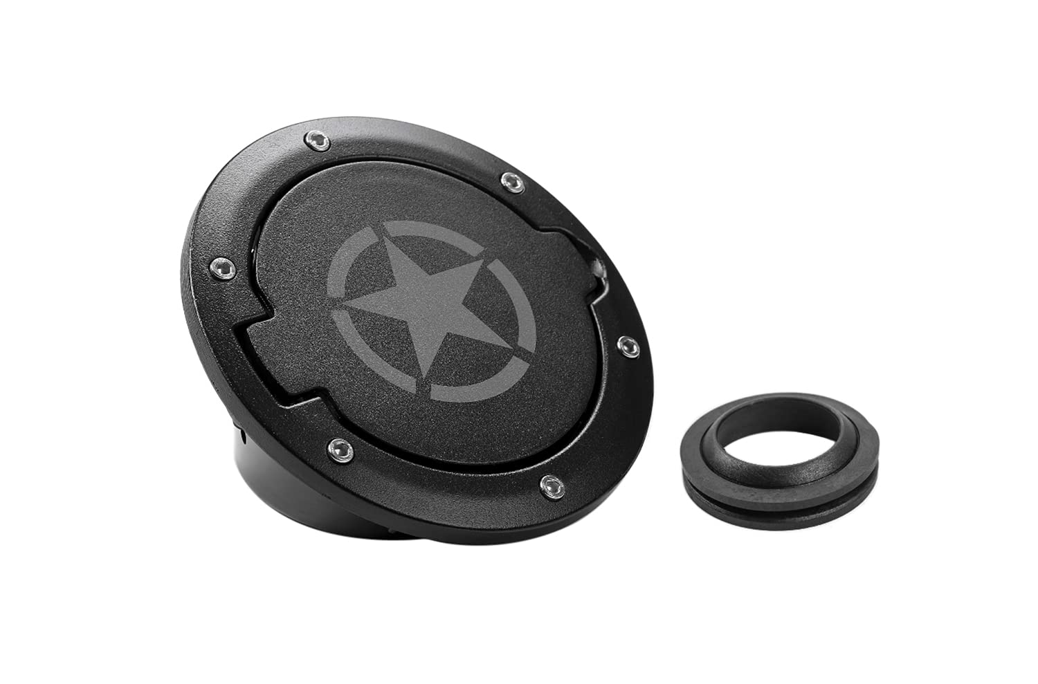 ZTYCKJ Fuel Filler Door Gas Tank Cap Cover for 2011-2017 Jeep Wrangler JK 2-Door 4-Door