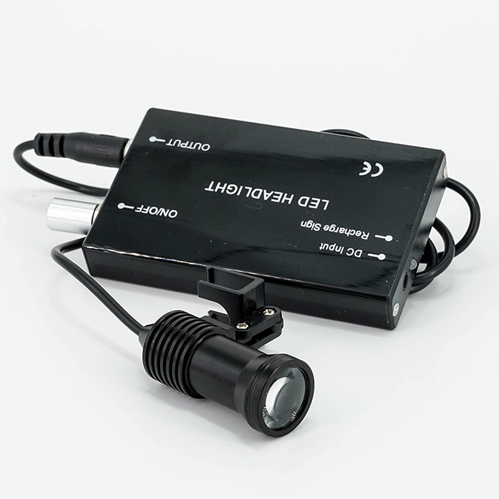 Lupenbrille mit 2,5-facher Vergrößerung, Clip-Lupenbrille, Kopfbandlupe mit LED-Lampe, freihändige Vergrößerung, Einstellbarer Arbeitsabstand von 420 mm,
