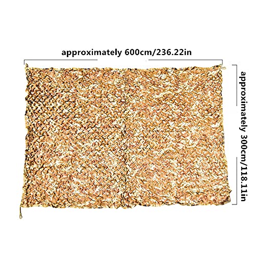 Wilxaw Tarnnetz 3 X 6M, Dauerhaft Armeegrün Tarnnetz Sichtschutz, Wald Camping Jagd Schatten Abdeckung Armee… – Bild 3