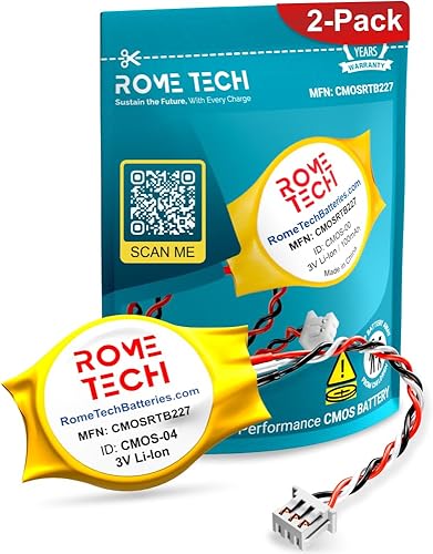 Miniatura 5 de Batería CMOS para DELL Latitude E6400 E6410 E6500 E6510 - BIOS RTC 3 V CR2032 con 3 pines 3 cables