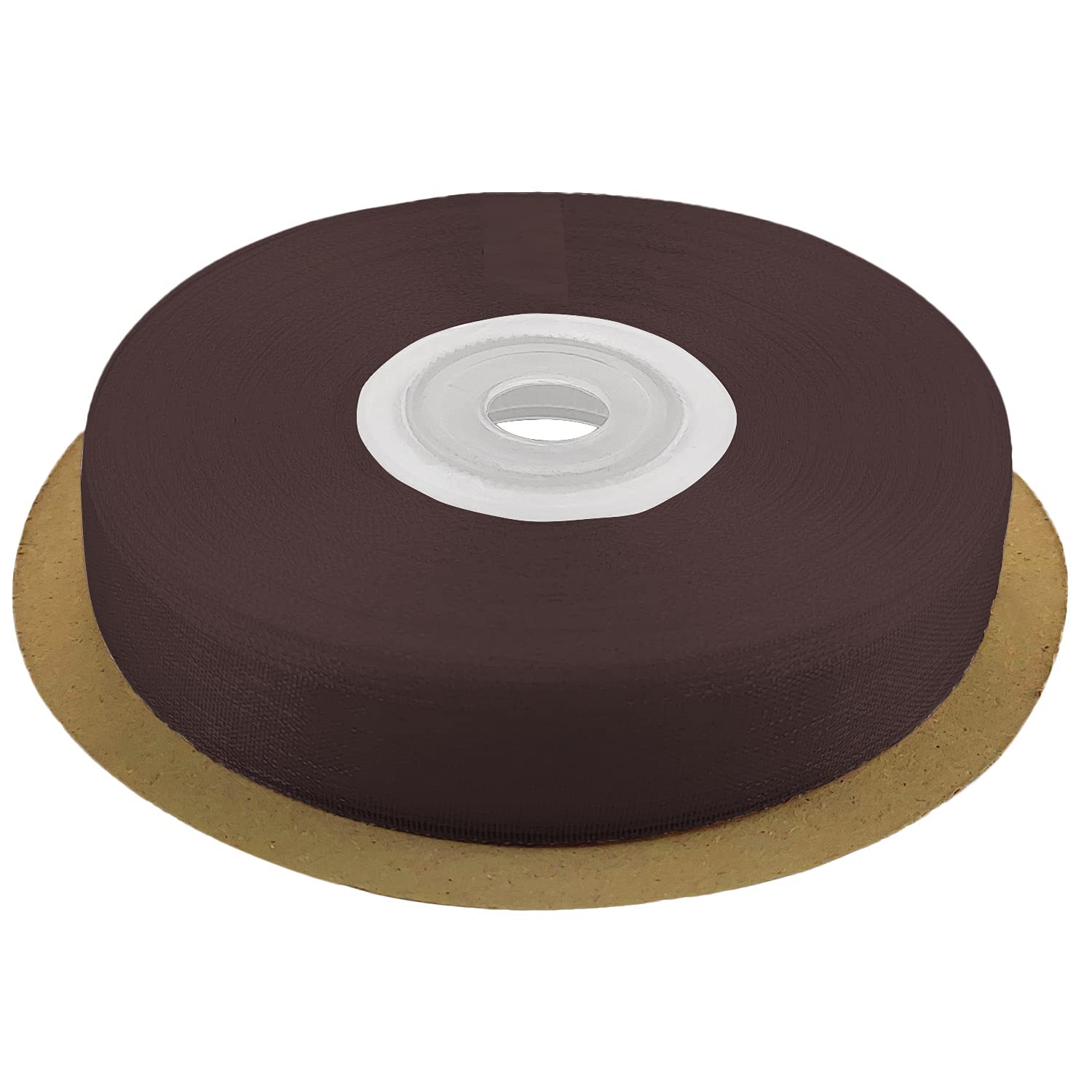 Netuno 1 roll of Satin Organza Ribbon Brown 12 mm x 32 m (0.47 in x 12.6 in) Decorative Fabric Ribbon for Gifts Crafts Weddings Communion Baptism Christmas Birthdays Wrapping Scrapbooking DIY