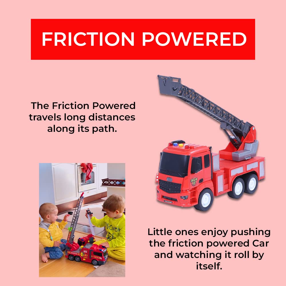 FRATELLI Kid Plastic Pull And Go Friction Powered Car, Pack Of 1, Red 1