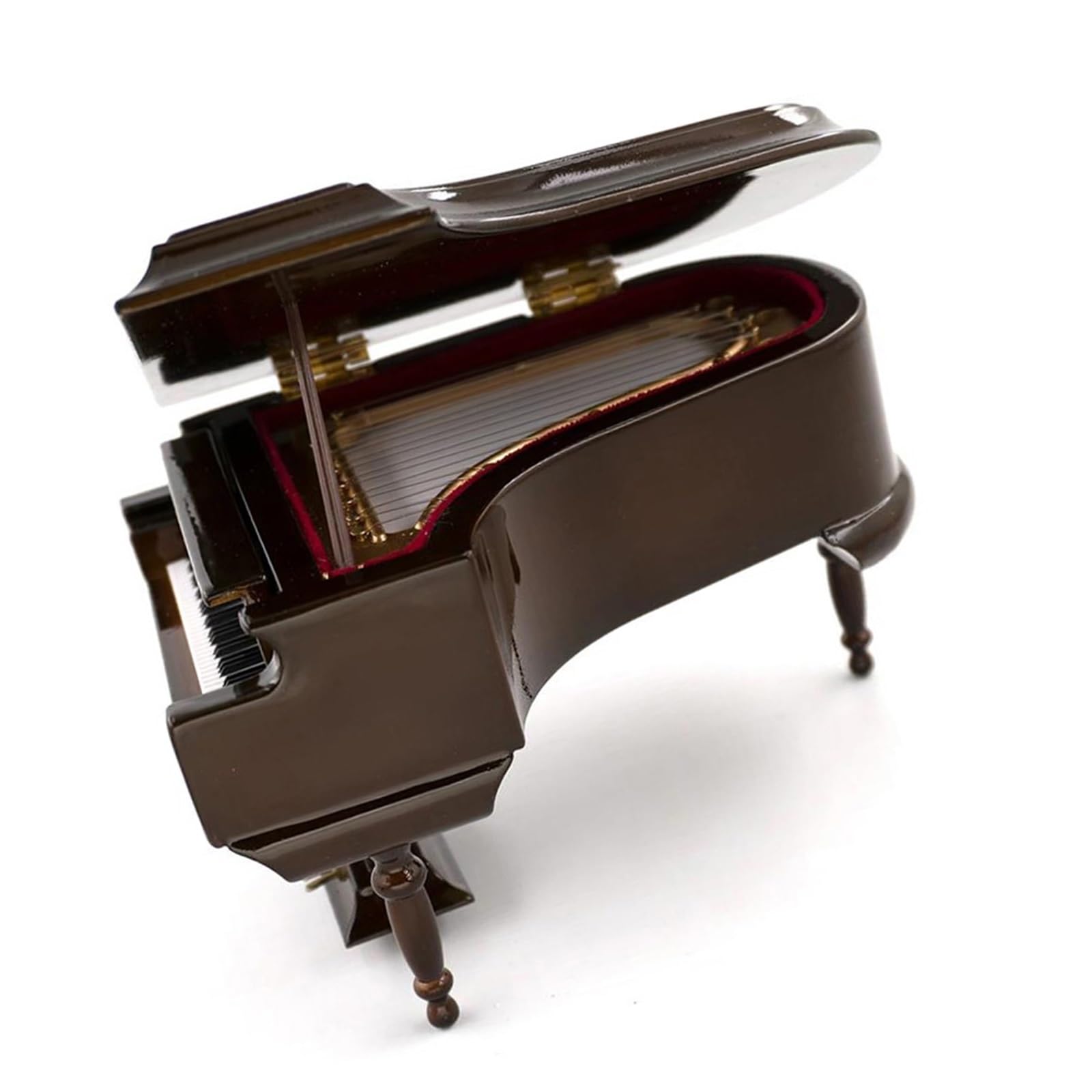 Ornamenti per Tromba Modello di Pianoforte a Coda in Legno in Miniatura con Sgabello Ornamenti per Strumenti Musicali(20x14x16cm)