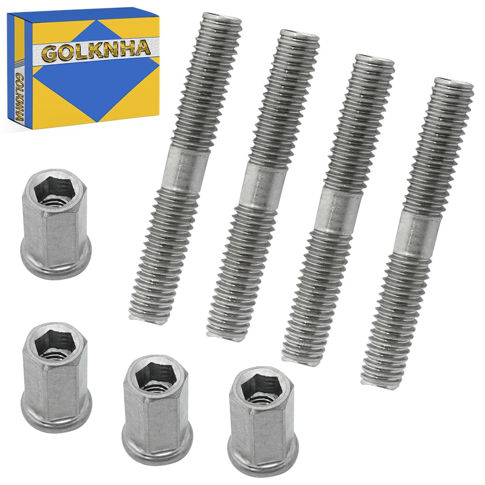 Amazon.com: GOLKNHA Stud Bolt Nut Kit Titanium Compatible with