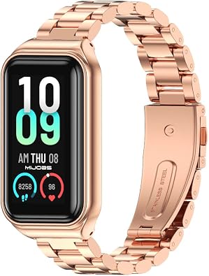 Metal Replacement Strap for Amazfit Band 7 - Compatible with Amazfit 7 Fitness Tracker