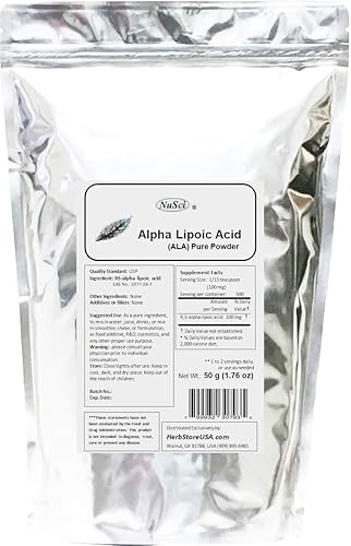 nusci Pure Ala RS- Alpha Lipoic Acid polvo, 1
