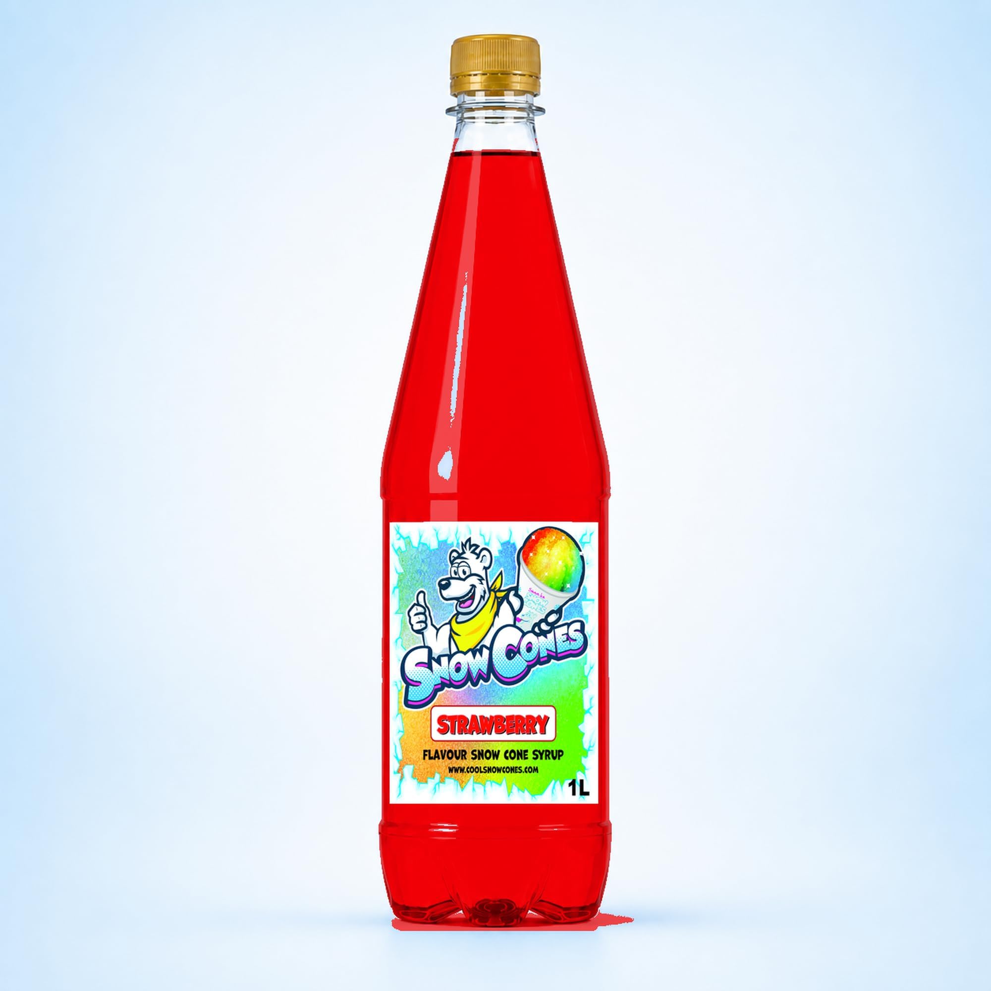 Strawberry Slush | Snow Cone Syrup | Compatible with ALL Slush Puppy Machines | 1 Litre Bottle
