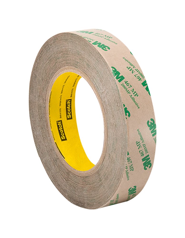 Tapecase 467 MP 1,6 cm X 54,9 m haute performance ruban adhésif transfert, Converti à partir de 3 m 467 MP, 1,6 cm X 54,9 m Rouleau