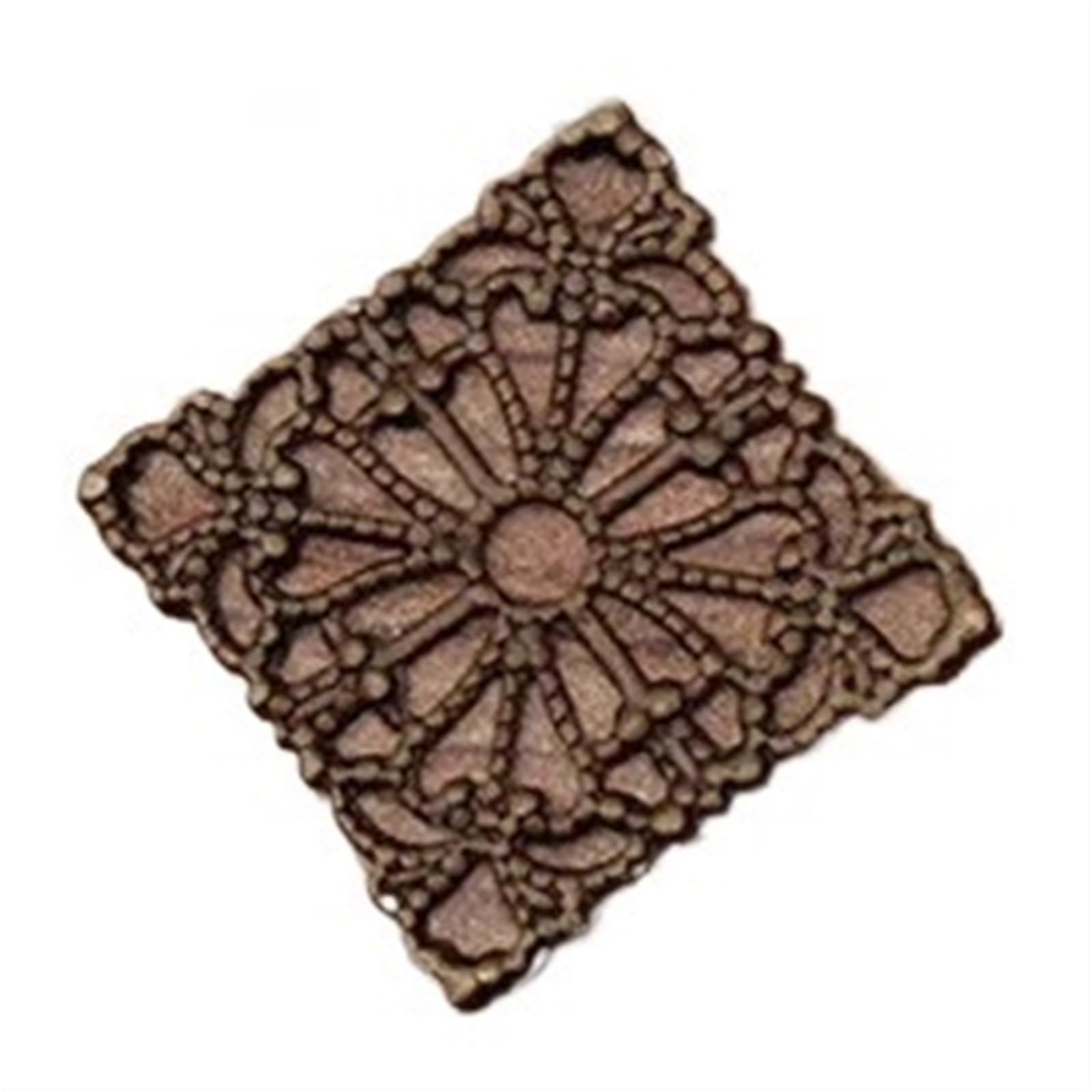 Ochraniacz narożników, Ochraniacz narożników książ 15MM metalowe mosiężne stemple kwadratowe filigranowe elementy DIY ręcznie robione akcesoria do biżuterii(Antique Bronze)