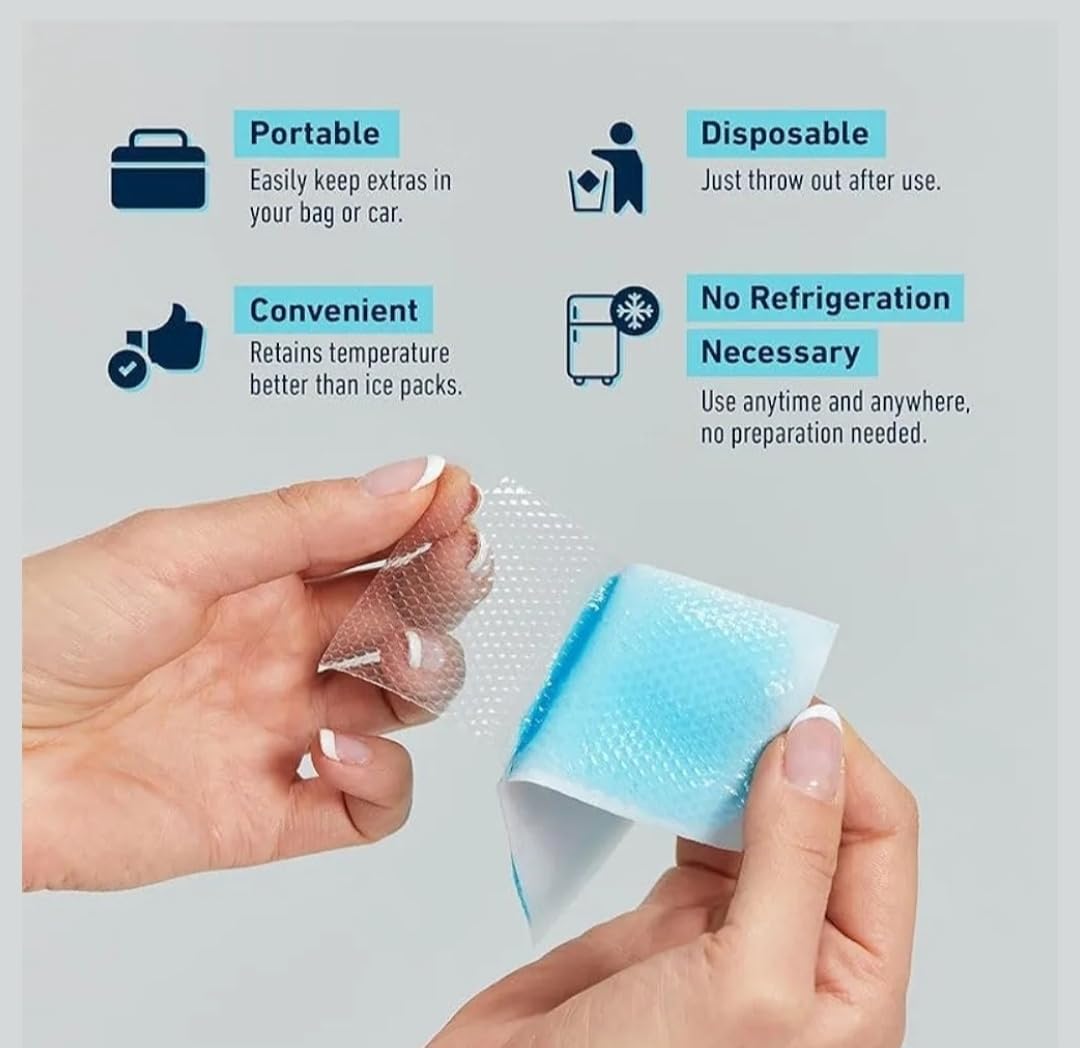 Migraine Relief Patch for Headache | Menthol & Camphor Formula, Instant Cooling Effect, Long-Lasting Up to 8 Hours | No Refrigeration Needed – Pack of 6 Patches — Amazon image 9