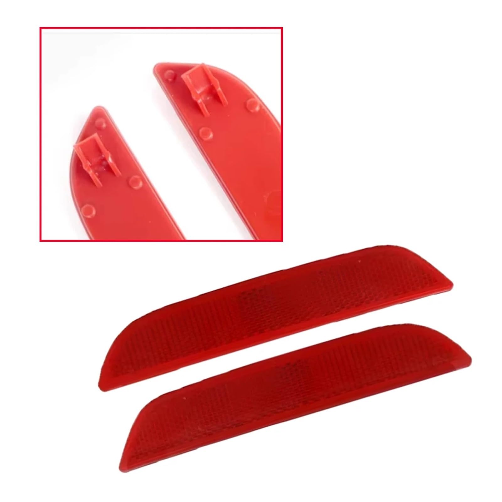 Reflector Trasero Compatible Con Clio Para Mk4 2012-2018 Reflector Parachoques Trasero Coche Lámpara Parada Kit Luz Advertencia Señal Giro Accesorios 265659650R