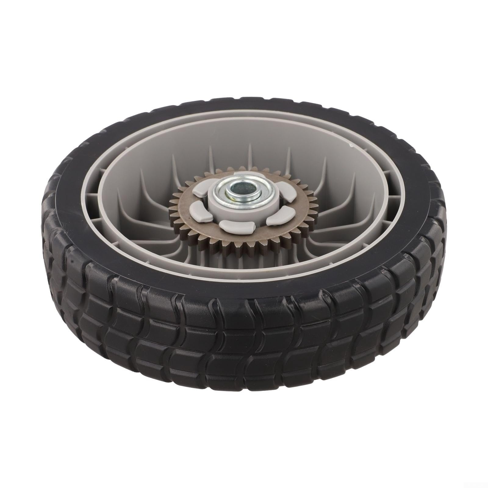 Tidgel 8 Inch Silent Rubber Lawn Mower Wheels Replacement For Honda HRR216 44710-VL0-L02ZB 42710-VE2-M02ZE Front/Rear Replacement(rear wheels)