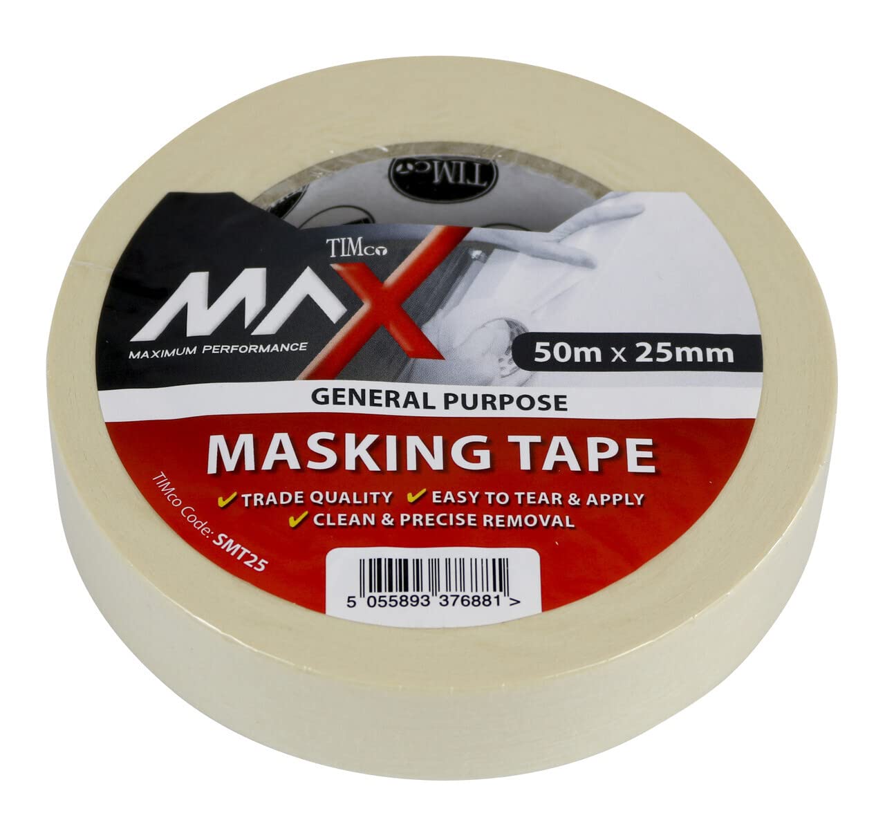 Timco Masking Tape Cream50M X 25mm from B&Q