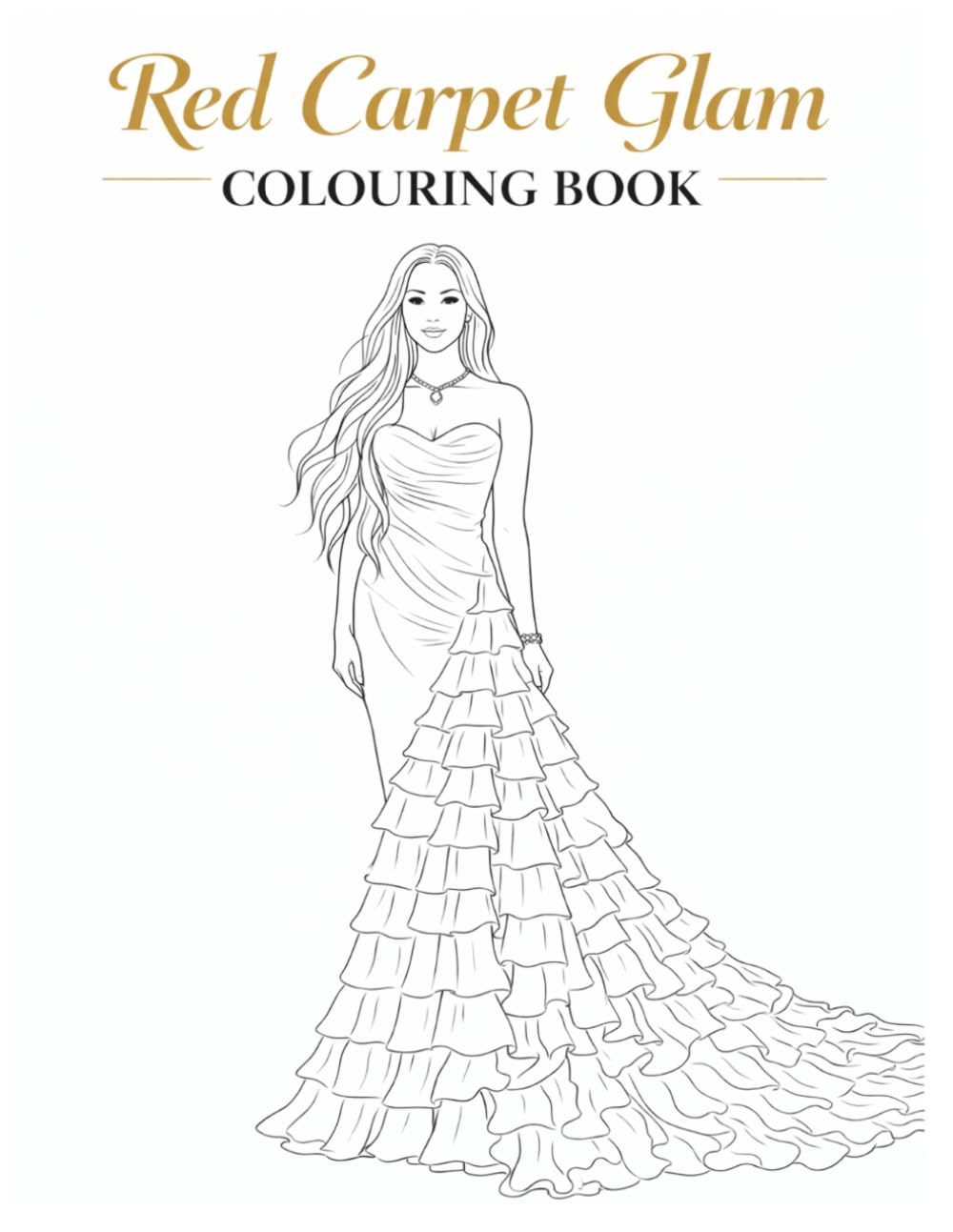 Red Carpet Glam Colouring Book