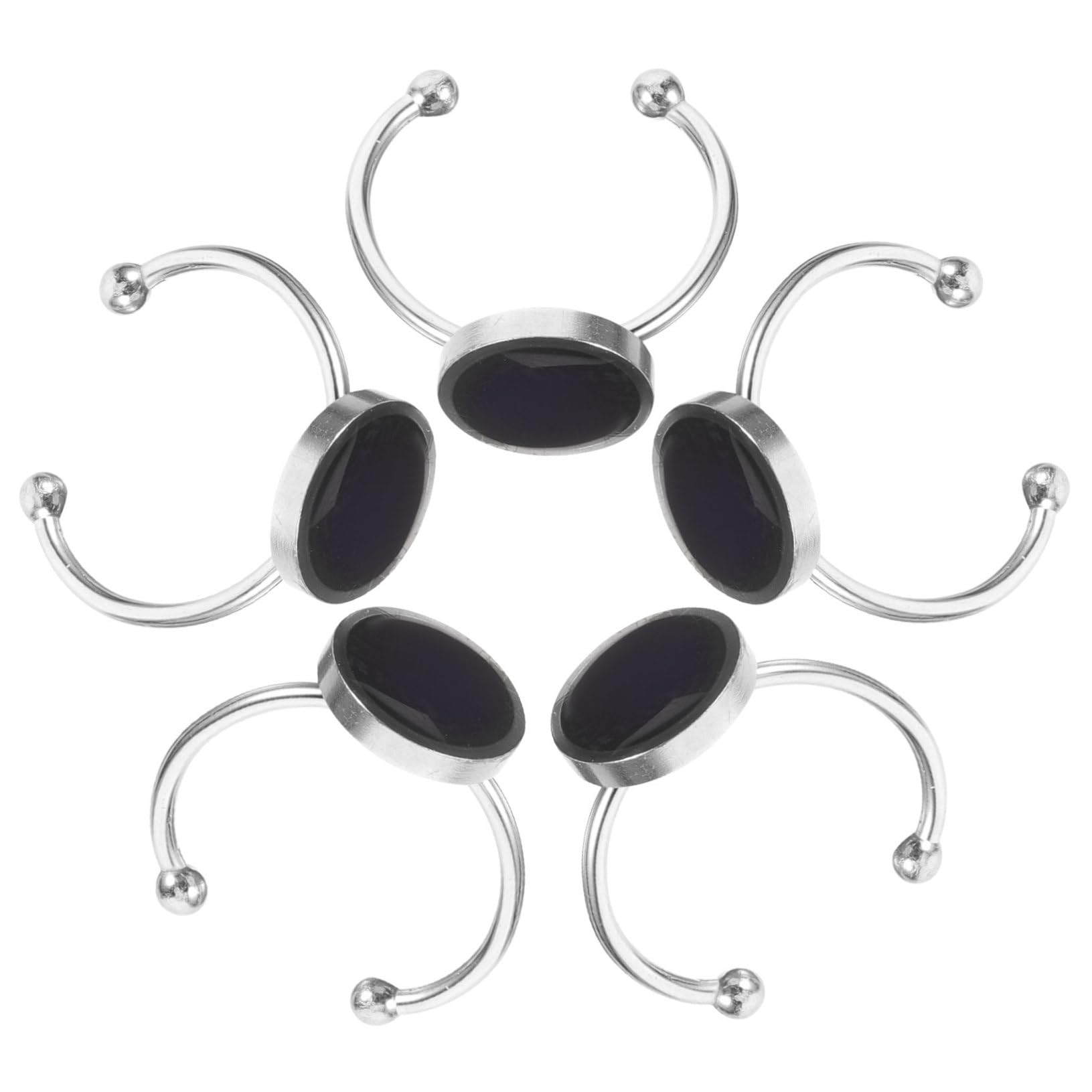 Housoutil 5 Series Anillos De Cambio De Color Ajustables Para Joyería Unisex Inoxidable Accesorios Para Adultos Y Adolescentes 5 Piezas X 5