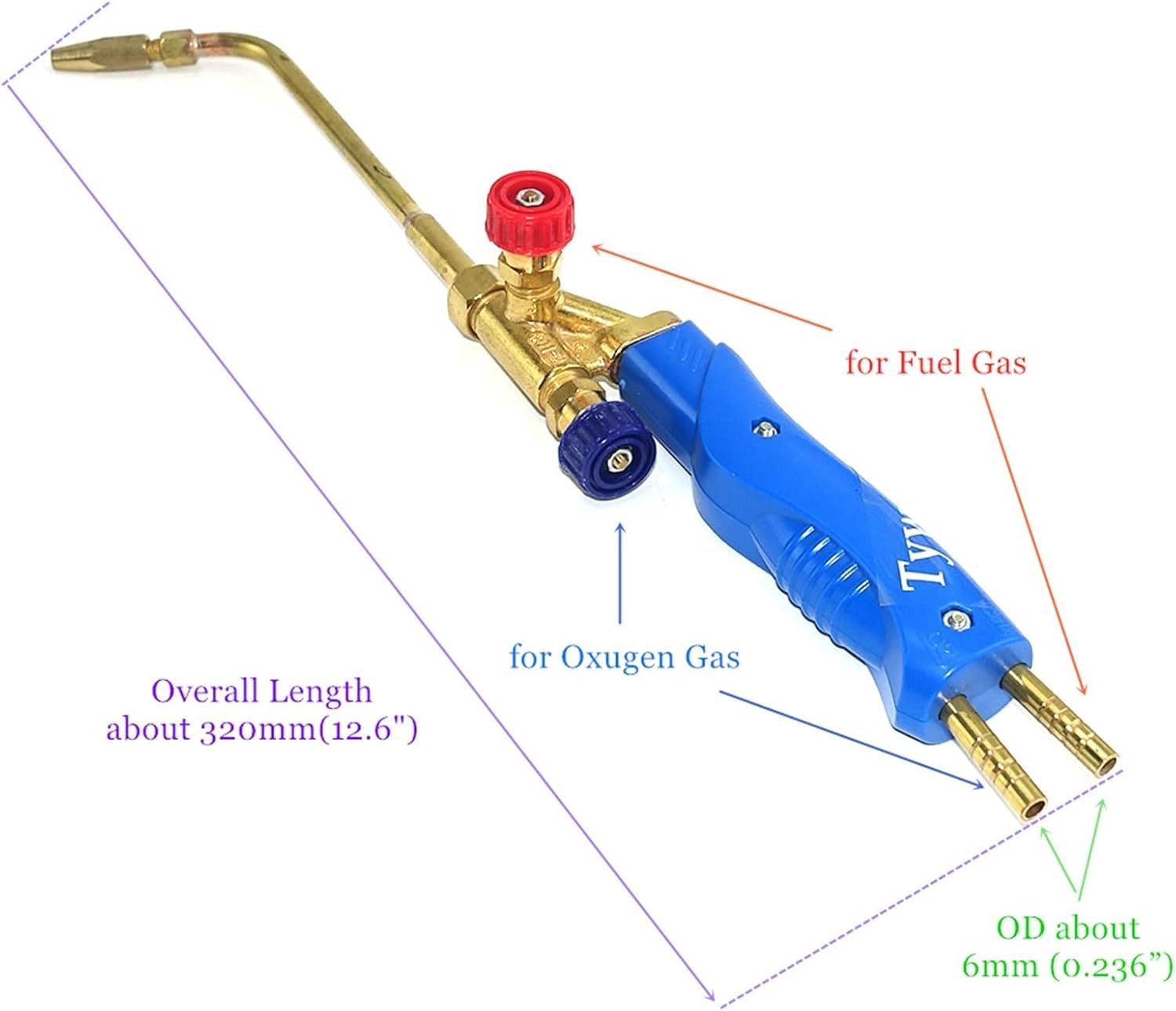 Palnik Spawalniczy 5szt Dysze Palnik Do Gazowego H01-2 Tlen Propan Acetylen Skroplony Gaz Do Stali Miedź Aluminium Srebro Zestaw Palnika Spawalniczego, Acetylene, Torch(5pcs Nozzle)