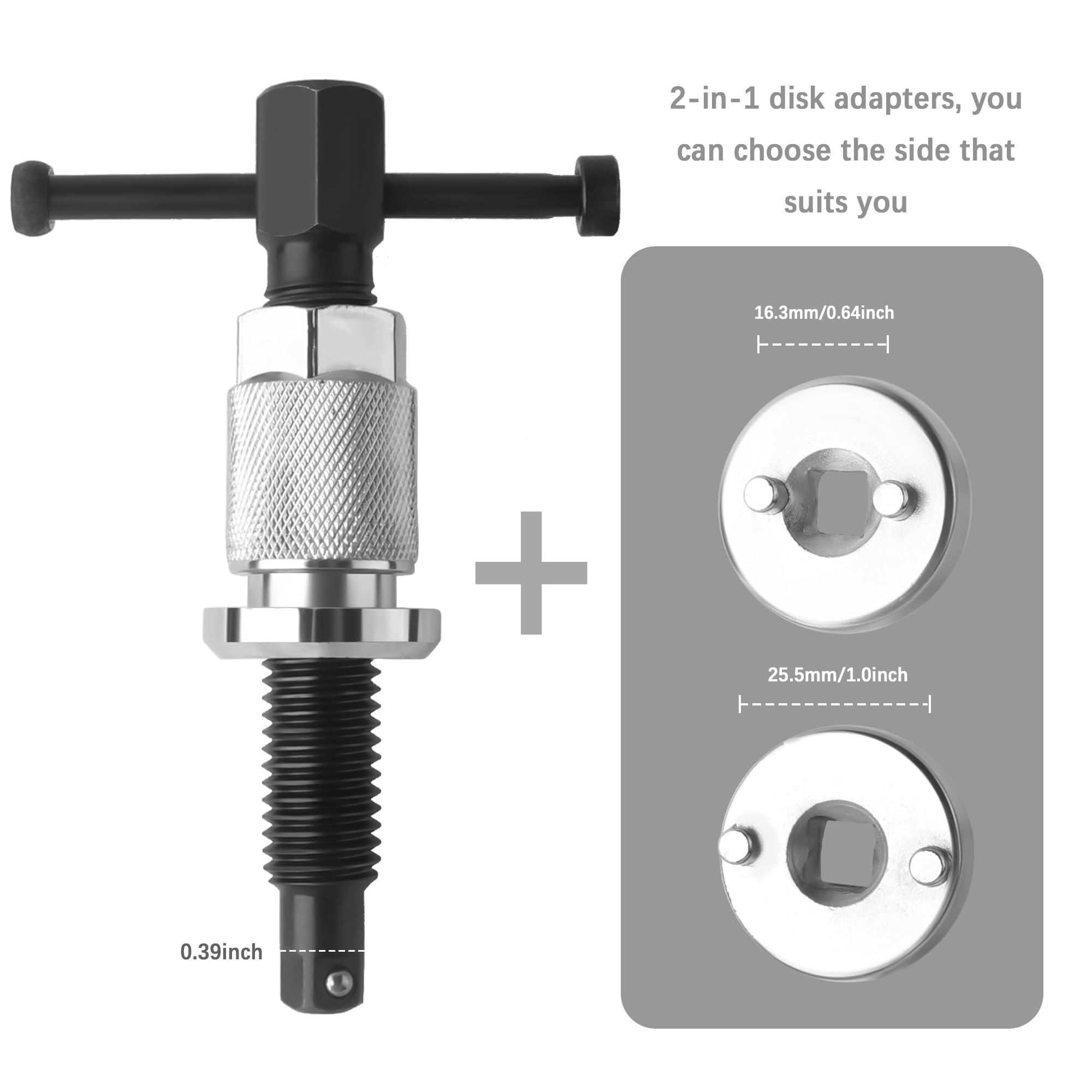 ベース Fodera x-Caliper Compressor Drum Brake Tool Kit 5-Piece Brake Caliper Tool Set - Piston