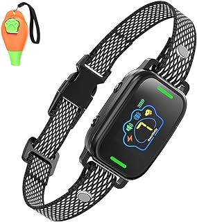 Dog Bark Collaï¼ŒRechargeable Anti Barking Training Collar for Large Medium Small Dogsï¼Œ7 Sensitivity and 9 Intensity Levels Shock Modeï¼ŒSmart Bark Training Collar with Beep Vibration Shock