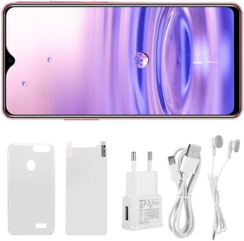 Kafuty Telefono Sbloccato 6 128G Dual SIM Schermo 6 3 Pollici 800W 1600W Pixel 4800mAh Batteria Grande Telefono Cellulare con Face Recognition Supporto multilingue per Android 9 1 EU-Plug 