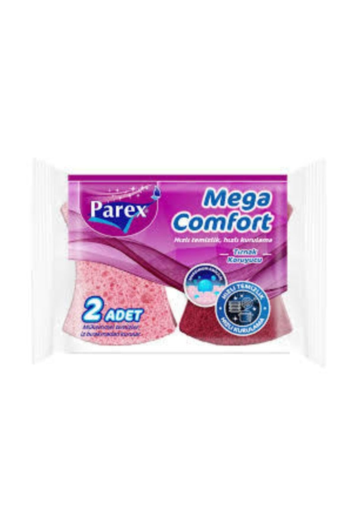 Parex Mega Comfort Sünger Oluklu 2'Li 1 Paket (1 x 2 Adet)