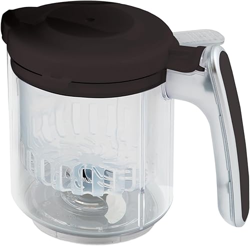 Taza y cuchilla de repuesto con cesta de vapor para máquina de alimentos EVLA'S Baby - Gris oscuro