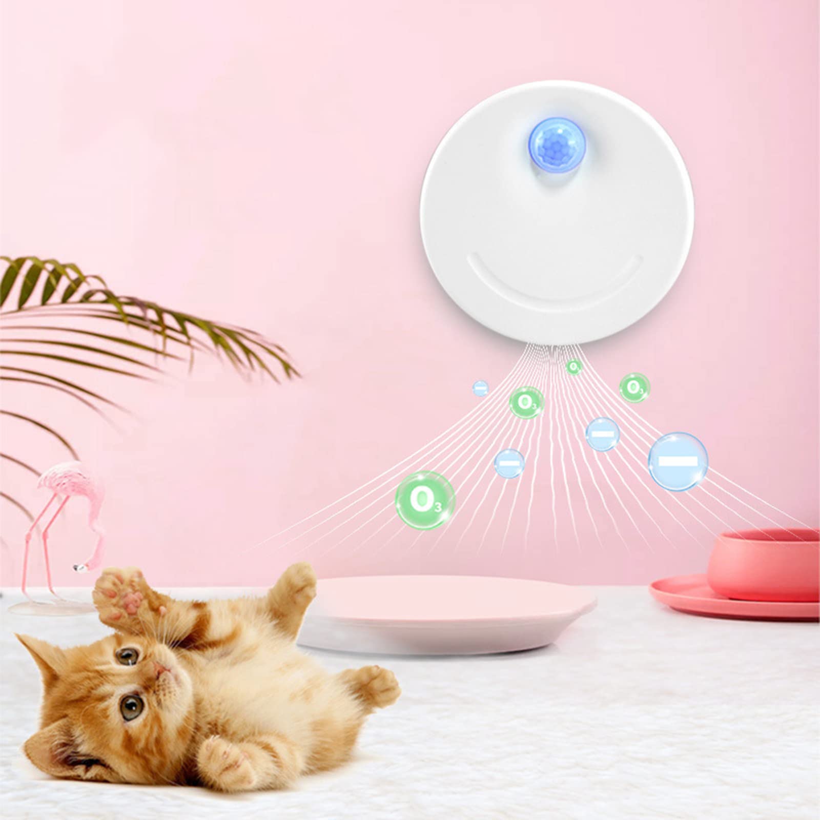 Désodorisant de litière for chat, odeur de bac à litière rechargeable par USB for petite zone, salle de bain, maison for animaux domestiques, garde-robe, cuisine, désodorisant de litière for chat, ode