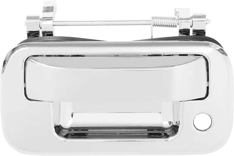 Maçaneta externa cromada da tampa traseira Gledewen com chave para Ford F-150, F-250, F-350 e outros modelos – 1 unidade