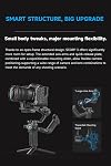 FeiyuTech SCORP 3 Gimbal Stabilizer for Camera, Built-in AI Tracking Sensor & Detachable Remote Control, 3.5KG Payload Camera Stabilizer with Touch Screen, Vertical Shooting
