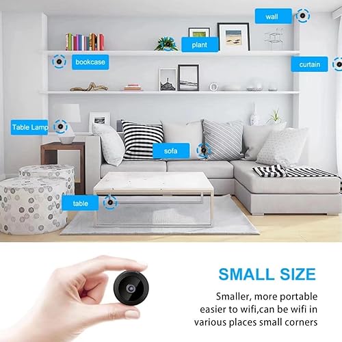 Miniatura 6 de Herlitz Cámara espía - Cámara oculta - HD 1080P - Mejor mini cámara espía - Cámara secreta - Nanny Cam - Cámaras pequeñas para espiar - Cámara de