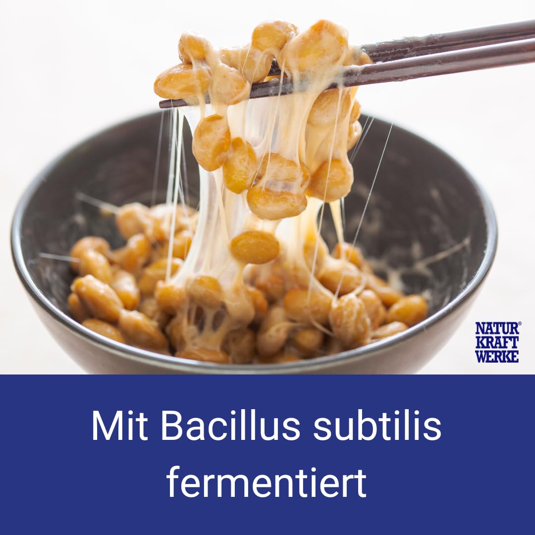NATTO fermentierte Sojabohnen Pulver 150 g, reich an Vitamin K2 & Nattokinase, GVO-frei, taditionelles japanisches Superfood