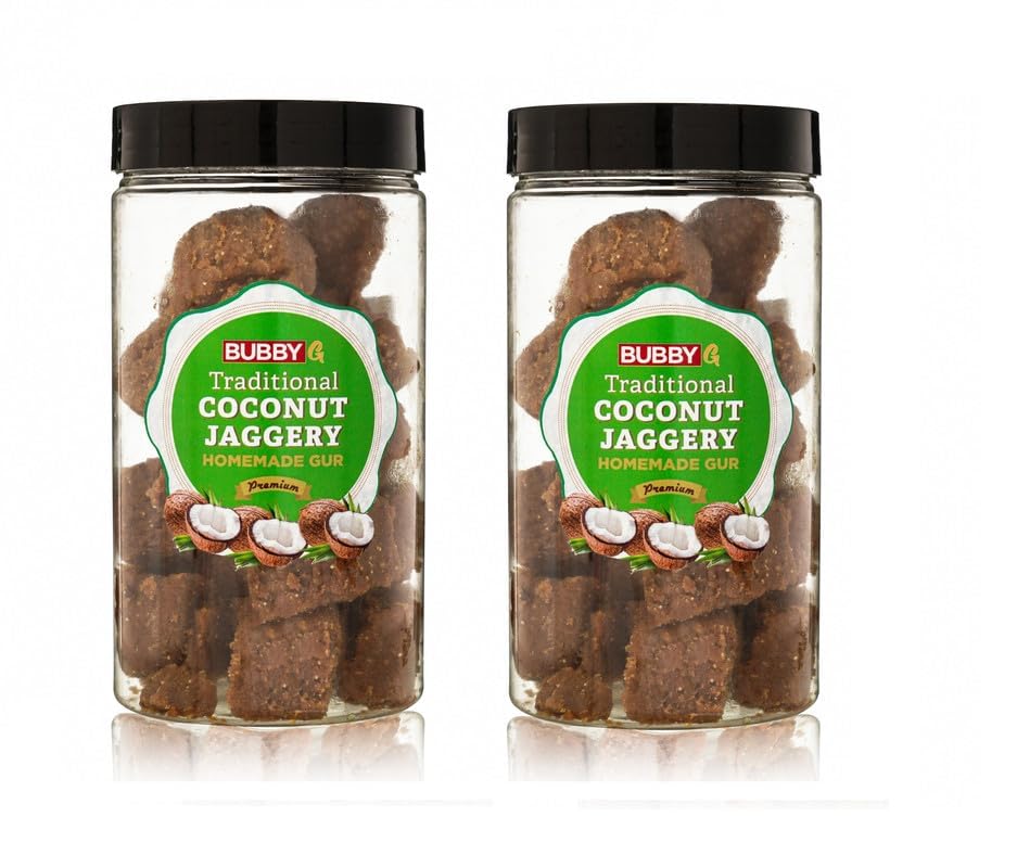 BUBBY G Coconut Gur |Organic coconut jaggery Natural sweetener Coconut palm sugar Traditional jaggery Pure, Natural, No Preservatives Added (Pack of 2) (B0D732CMJG) Amazon Price History, Amazon Price Tracker