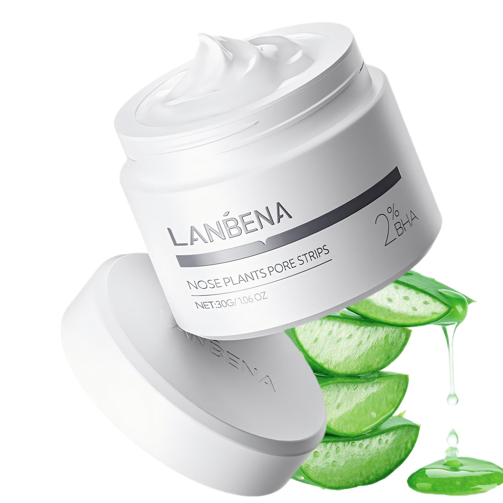 Blackhead Mask, Nose Plants Pores Strips Blackhead Remover Mask Peel off Mask Facial Pore Cleanser Purifying Face Mask Nose Strips (1.06 Ounce) - White