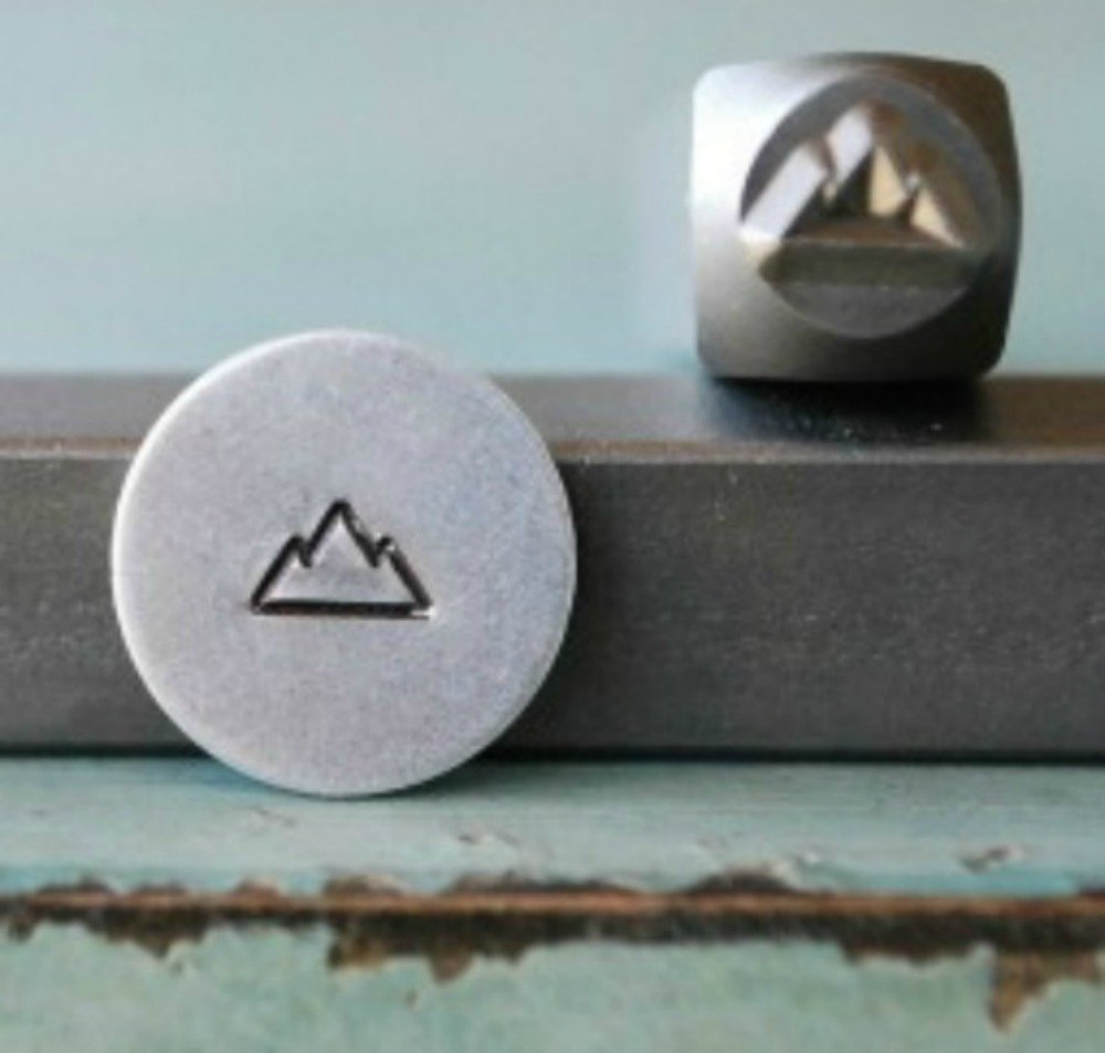 Supply Guy 5mm Indian Big Mountain Metal Punch Stamp - Design CH-68