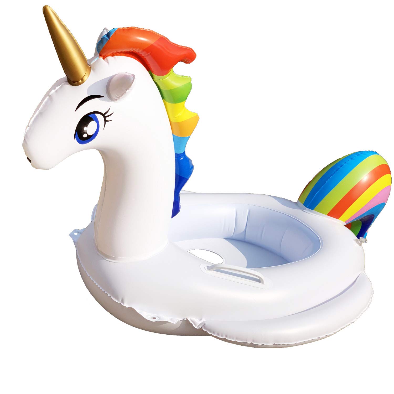 AuRiver Baby Pool Float Unicorn Toddlers Floaties Infant Inflatable Swimming Ring with Handles, Summer Party Lounge Raft Decorations for Kids (B08CKN6PJB) Amazon Price History, Amazon Price Tracker