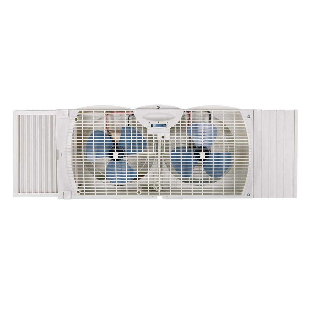Westpointe WWF0710A-WM Twin Window Fan installed in a window