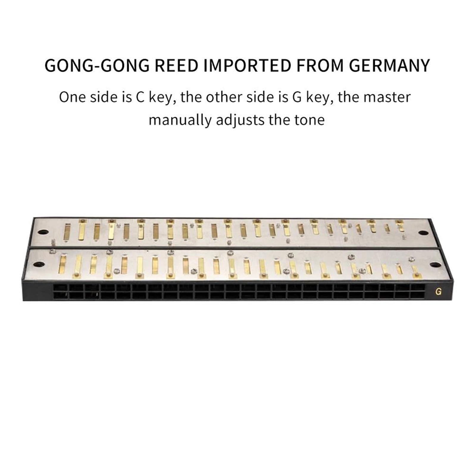 Harmonijka 10/16/24Hole Dwustronna Harmonijka Tremolo Diatoniczna Harmonijka Blues Harp C&G Dwustronne Klawisze Dla Dorosłych Graczy(24 Hole)