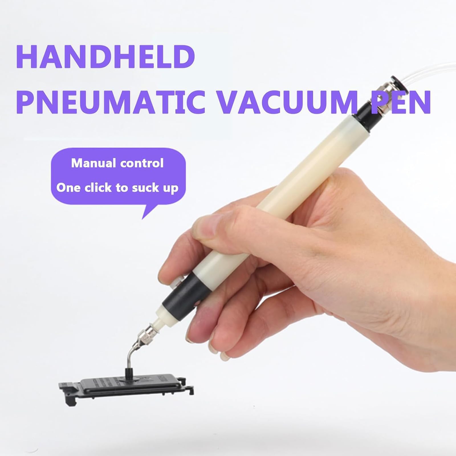 Penna Aspirante Pneumatica, Pompa Aspirante per Patch SMT, con 2 Aghi Curvi E 3 Ventose, Pressione di Esercizio 0,15-0,7 Mpa/nominale 0,5 Mpa, per Assemblaggio Elettronico E Lavori su PCB