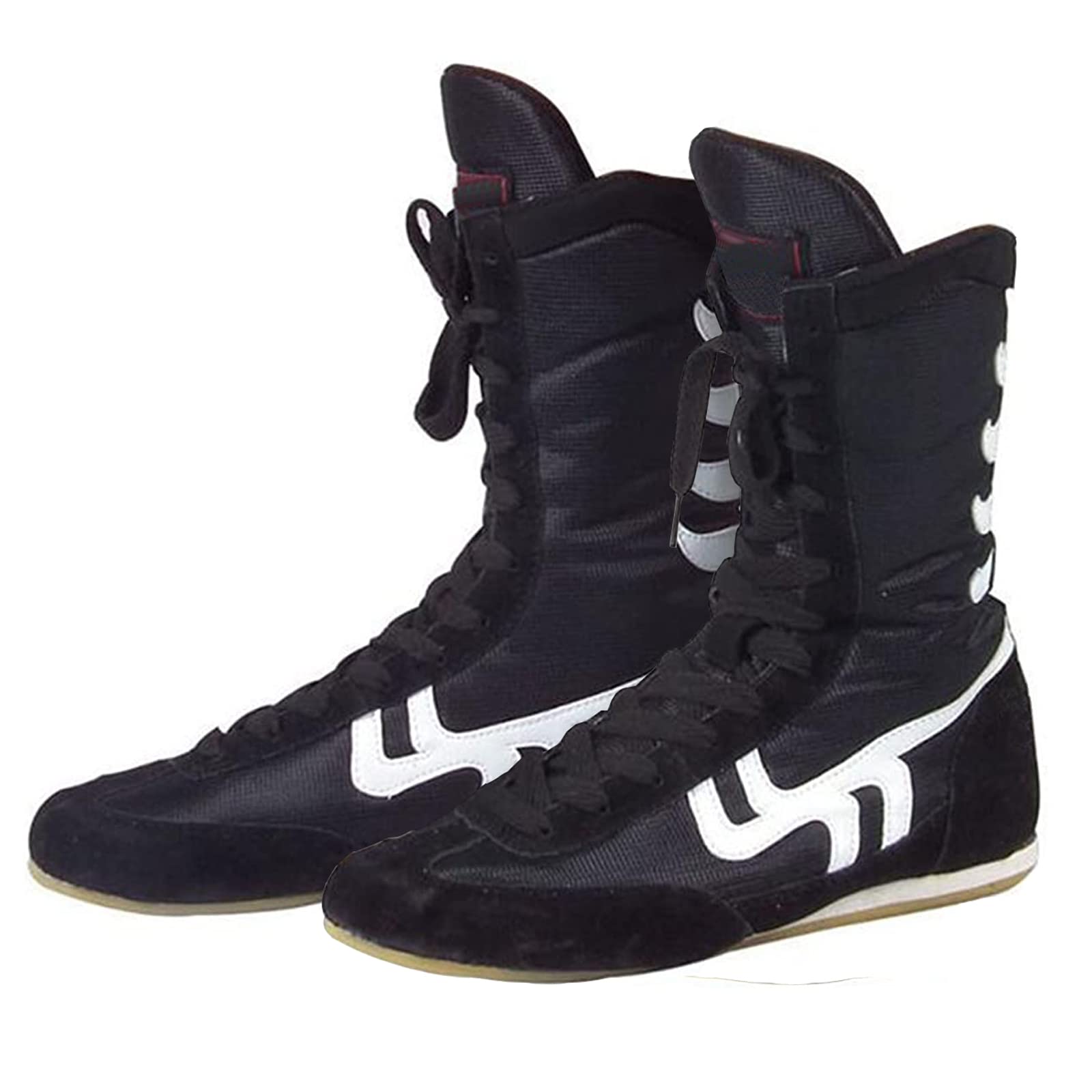 LZQpearl Buty bokserskie, buty bokserskie, dla mężczyzn i kobiet, dzieci i dorosłych, buty piłkarskie, unisex, Junior Boxer Trainer buty walki, buty do treningu, walki MMA, Muay