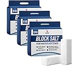 Block Salt for Water Softeners – 6 Blocks (3 Packs, 24kg Total) Water Softener Salt, Works with All Standard Machines – Salt Blocks for Water Softener Helps Prevent Limescale Buildup & Staining